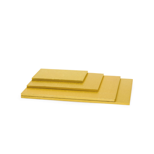 Cake Board Rectangular 60cm x 40cm / Thickness 12mm - GOLD